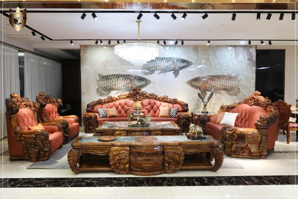 Sofa gỗ Mun cao cấp